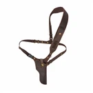 Kožená pouzdro pistole hrudní plošiny s držákem munice