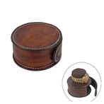 Rustikální kožená krabička na mince